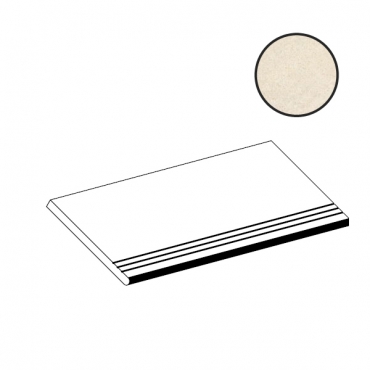 Ступень Atlas Concorde Italy Lims Ivory Gradino Round Angolare SX A32B 30x60 матовая