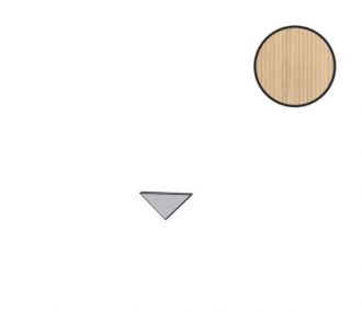 Log 3D Pleat Bright Oak Corner A.E. AX2H