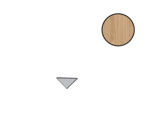 Спецэлемент Atlas Concorde Italy Log 3D Pleat Icon Oak Corner A.E. AX2G 1,4x1,4 матовый
