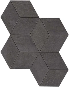 Декоративный элемент Atlas Concorde Italy Mark Graphite Esagono AM2P 30x35 матовый