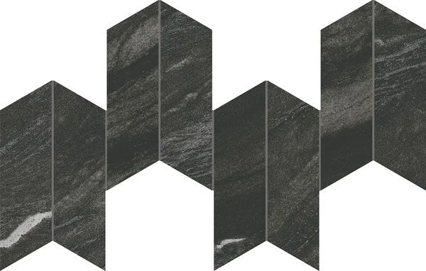 Керамогранит Atlas Concorde Italy Marvel Diva Black Tempest Mosaico Chevron Velvet AYD5 17,5x46 полированный Керамогранит Atlas Concorde Italy Marvel Diva Black Tempest Mosaico Chevron Velvet AYD5 17,5x46 полированный