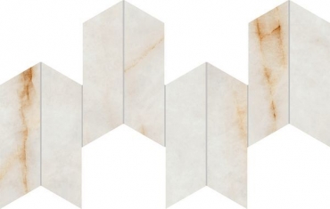 Керамогранит Atlas Concorde Italy Marvel Diva Ice Crystal Mosaico Chevron Velvet AYD2 17,5x46 полированный