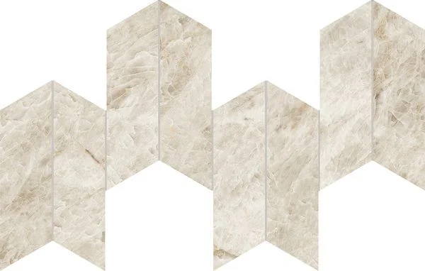 Керамогранит Atlas Concorde Italy Marvel Diva Taj Mahal Mosaico Chevron Velvet AYD3 17,5x46 полированный Керамогранит Atlas Concorde Italy Marvel Diva Taj Mahal Mosaico Chevron Velvet AYD3 17,5x46 полированный