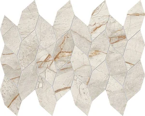 Керамогранит Atlas Concorde Italy Marvel Diva White Everest Mosaico Twist Lapp. AYD9 27,6x35 лаппатированный