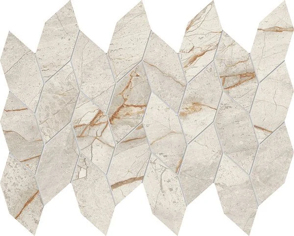 Керамогранит Atlas Concorde Italy Marvel Diva White Everest Mosaico Twist Lapp. AYD9 27,6x35 лаппатированный Керамогранит Atlas Concorde Italy Marvel Diva White Everest Mosaico Twist Lapp. AYD9 27,6x35 лаппатированный
