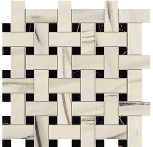 Мозаика Atlas Concorde Italy Marvel Bianco Fantastico Basket Weave Matt AOVJ 30,5x30,5 матовая