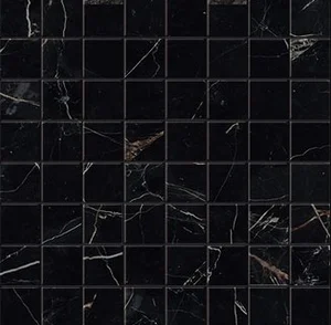 Мозаика Atlas Concorde Italy Marvel Black Atlantis Mosaico Matt AOVI 30x30 матовая