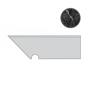 Спецэлемент Atlas Concorde Italy Marvel Grigio Intenso Battiscopa Sag. SX AOWR 7,2x30 матовый