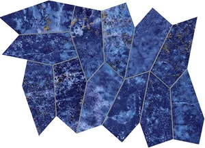 Мозаика Atlas Concorde Italy Marvel Ultramarine Leaf Lapp AOVN 27,2x42,3 лаппатированная