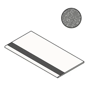 Бордюр Atlas Concorde Italy Marvel Gems Terrazzo Grey Gradino Matt AUDE 30x60 матовый