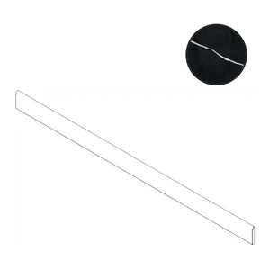 Бордюр Atlas Concorde Italy Marvel Meraviglia Black Origin Battiscopa Sagomato Dx AJVH 7,2x30 матовый