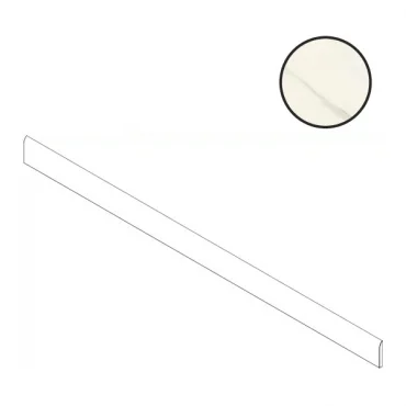 Бордюр Atlas Concorde Italy Marvel Meraviglia Calacatta Meraviglia Battiscopa Sagomato Dx AJVD 7,2x30 матовый