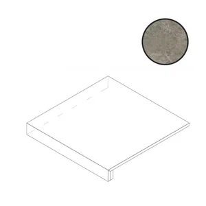 Ступень Atlas Concorde Italy Marvel Meraviglia Grigio Elegante Scalino Angolare 33 Lapp AJWZ 33x33 лаппатированная