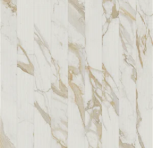 Мозаика Atlas Concorde Italy HGWZ Marvel Next Calacatta Oro Mosaico Groove 13,8x120 матовая