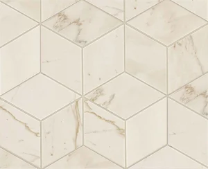 Декоративный элемент Atlas Concorde Italy Marvel Cremo Delicato Mos. Esagono Lapp. ADVM 30x35 лаппатированный