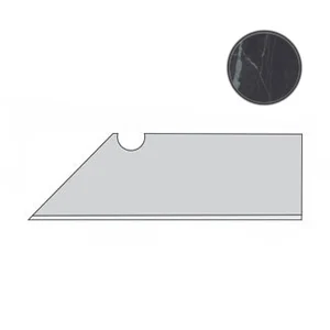 Бордюр Atlas Concorde Italy Marvel Noir St.Laurent Battiscopa Sag. DX ADX8 7,2x30 матовый