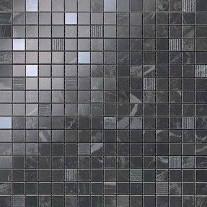 Мозаика Atlas Concorde Italy Marvel Noir St.Laurent Mosaic 9MVN 30,5x30,5 глянцевая