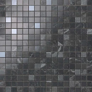 Мозаика Atlas Concorde Italy Marvel Noir St.Laurent Mosaico Lapp. ADQH 30x30 лаппатированная