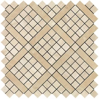 Marvel Travertino Alabastrino Diagonal Mosaic 9MVA
