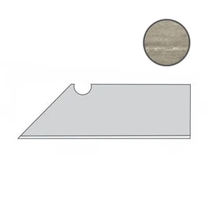 Бордюр Atlas Concorde Italy Marvel Travertino Silver Battiscopa Sag. DX ADX4 7,2x30 матовый