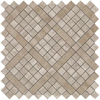 Marvel Travertino Silver Diagonal Mosaic 9MVB