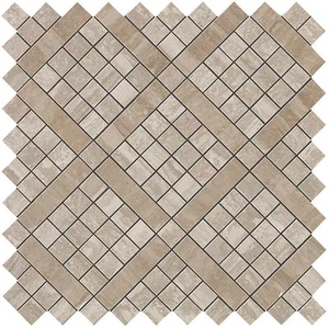 Мозаика Atlas Concorde Italy Marvel Travertino Silver Diagonal Mosaic 9MVB 30,5x30,5 глянцевая