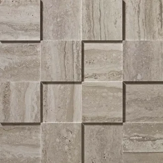 Marvel Travertino Silver Mosaico 3D ADP9