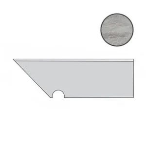 Спецэлемент Atlas Concorde Italy Marvel Bardiglio Grey Battiscopa Sag. SX ATEL 7,2x30 лаппатированный