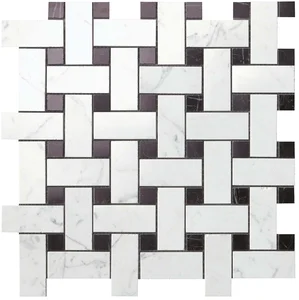 Мозаика Atlas Concorde Italy Marvel Basketweave Cold Lapp. AS2O 30x30 лаппатированная