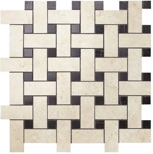 Мозаика Atlas Concorde Italy Marvel Basketweave Warm Lapp. AS2P 30x30 лаппатированная