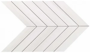 Мозаика Atlas Concorde Italy Marvel Bianco Dolomite Chevron Wall 9SCD 25x30,5 матовая