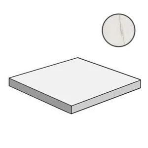 Ступень Atlas Concorde Italy Marvel Bianco Dolomite Scalino Ang. SX ATD8 33x33 матовая