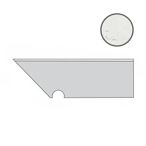 Спецэлемент Atlas Concorde Italy Marvel Carrara Pure Battiscopa Sag. SX ATEM 7,2x30 лаппатированный