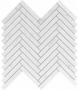 Мозаика Atlas Concorde Italy Marvel Carrara Pure Herringbone Wall 9SHC 30x30,5 матовая