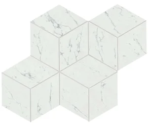 Мозаика Atlas Concorde Italy Marvel Carrara Pure Mosaico Esag. Lapp. AS2J 30x35 лаппатированная