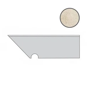Спецэлемент Atlas Concorde Italy Marvel Cream Prestige Battiscopa Sag. SX ATEK 7,2x30 лаппатированный