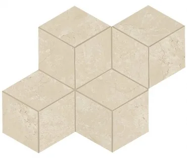 Мозаика Atlas Concorde Italy Marvel Cream Prestige Mosaico Esag. Lapp. AS2H 30x35 лаппатированная