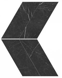 Декоративный элемент Atlas Concorde Italy Marvel Nero Marquina Chevron Lappato AS1W 22,5x22,9 лаппатированный