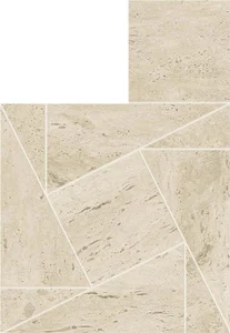 Мозаика Atlas Concorde Italy Marvel Travertine Pearl Mosaico Tessellation AF9I 22x26 матовая