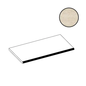 Ступень Atlas Concorde Italy Marvel Travertine Pearl Vein Round Angolare DX AGNL 33x120 матовая