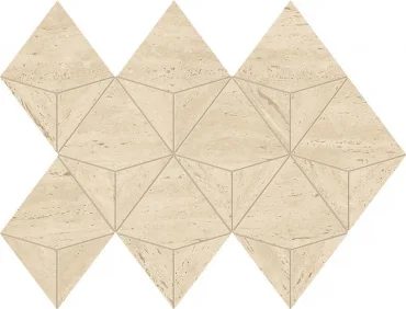 Мозаика Atlas Concorde Italy Marvel Travertine Sand Mosaico Origami AF9K 28x41 матовая