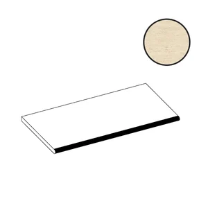 Ступень Atlas Concorde Italy Marvel Travertine Sand Vein Round Angolare DX AGNK 33x120 матовая