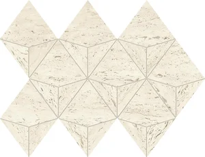 Мозаика Atlas Concorde Italy Marvel Travertine White Mosaico Origami AF9J 28x41 матовая