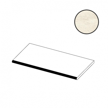 Ступень Atlas Concorde Italy Marvel Travertine White Vein Round Angolare SX AGNM 33x120 матовая