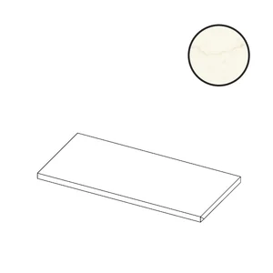 Ступень Atlas Concorde Italy Marvel X Calacatta Apuano Hammered Costa Design AGQG 33x120 противоскользящая