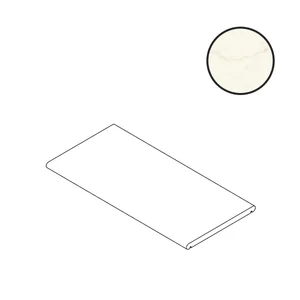 Ступень Atlas Concorde Italy Marvel X Calacatta Apuano Hammered Top AGQU 30x120 противоскользящая