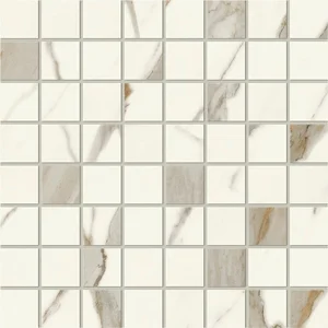 Мозаика Atlas Concorde Italy Marvel X Calacatta Sublime Mosaico Matt AF9C 30x30 матовая