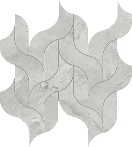 Мозаика Atlas Concorde Italy Marvel X Grey Cloud Mosaico Waterfall Lappato AF8U 27,7x30,5 лаппатированная
