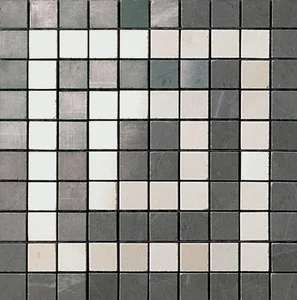 Мозаика Atlas Concorde Italy Marvel Grey/Moon Angolo Mosaico ASNB 18,5x18,5 лаппатированная