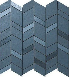 Мозаика Atlas Concorde Italy Mek Blue Mosaico Chevron Wall 9MCU 30,5x30,5 матовая